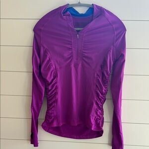 Women's North Face Purple Long Sleeve Top Medium